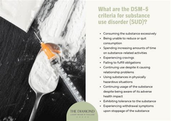 What are the DSM 5 criteria for substance use disorder
