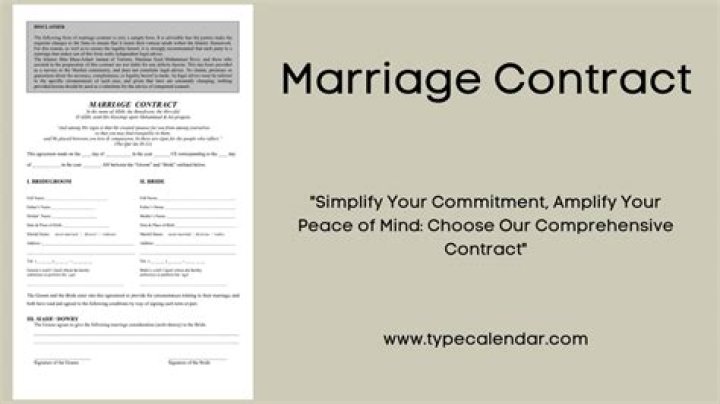 What makes a marriage contract valid