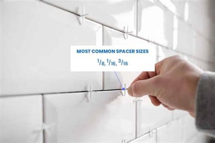 What size spacers should be used for backsplash tiles